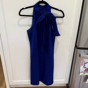 Vince Camuto Royal Blue Bow-Tie Mini Dress